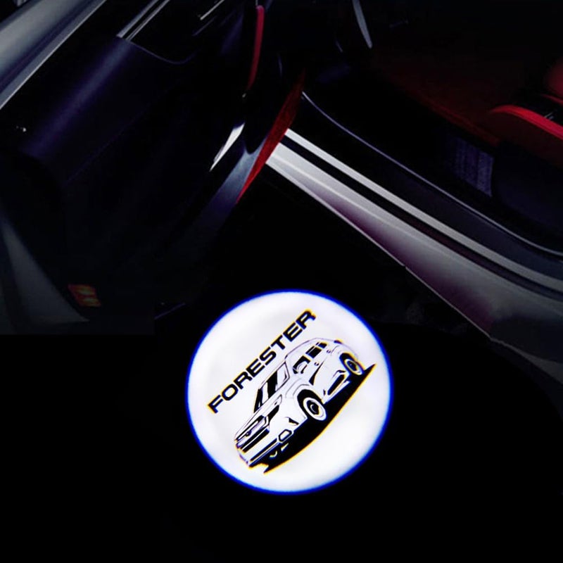 uunonaha 2 Pcs Forester LED Car Door Logo Lights Courtesy Projector Laser Welcome Light Puddle Lamp Compatible with Forester Accessories - Image 1
